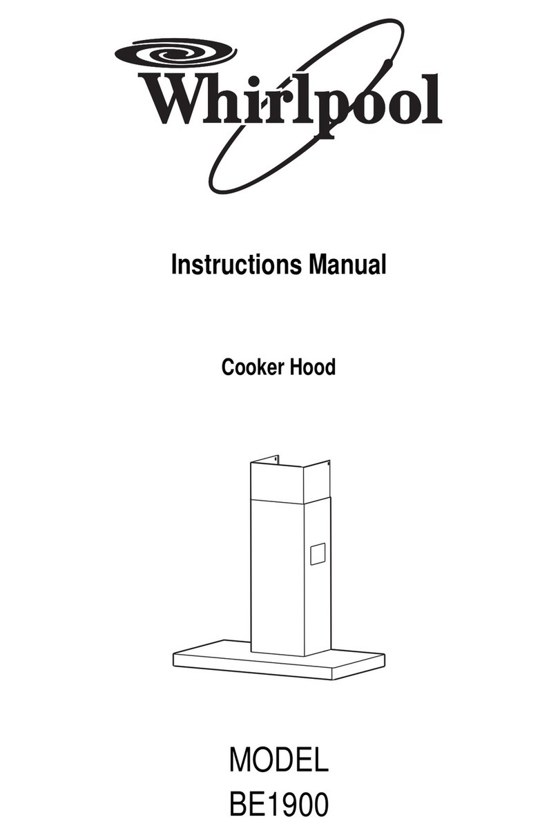 Whirlpool BE1900 User manual
