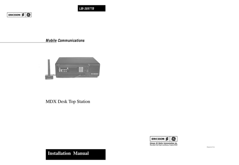 Ericsson GE MDX installation manual