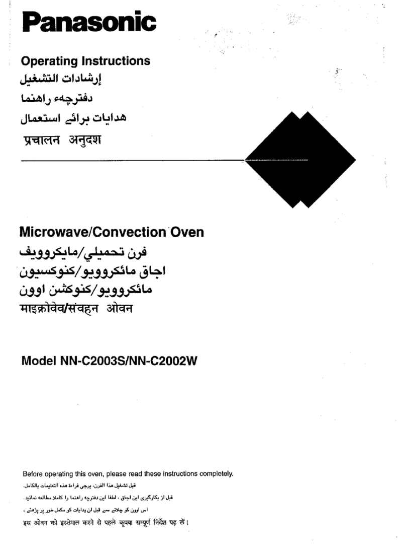 Panasonic NN-C2003S operating instructions