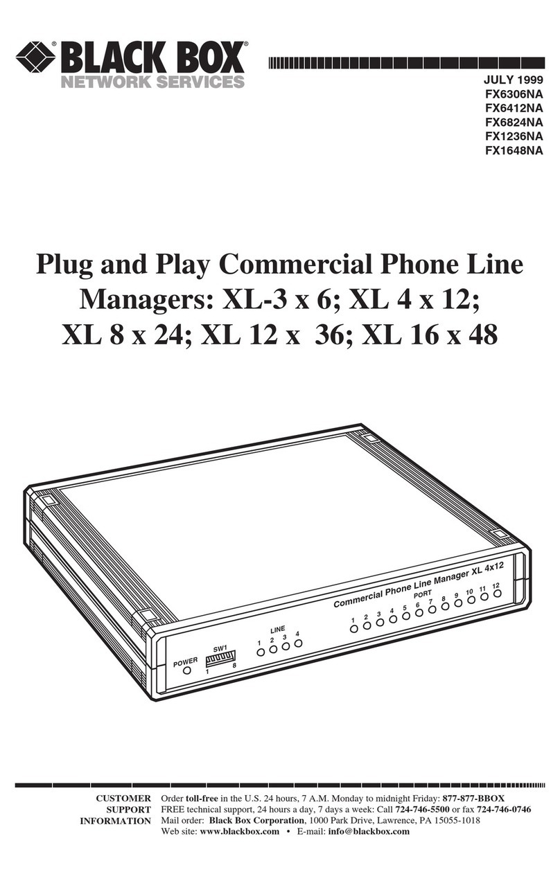 Black Box FX6306NA User manual