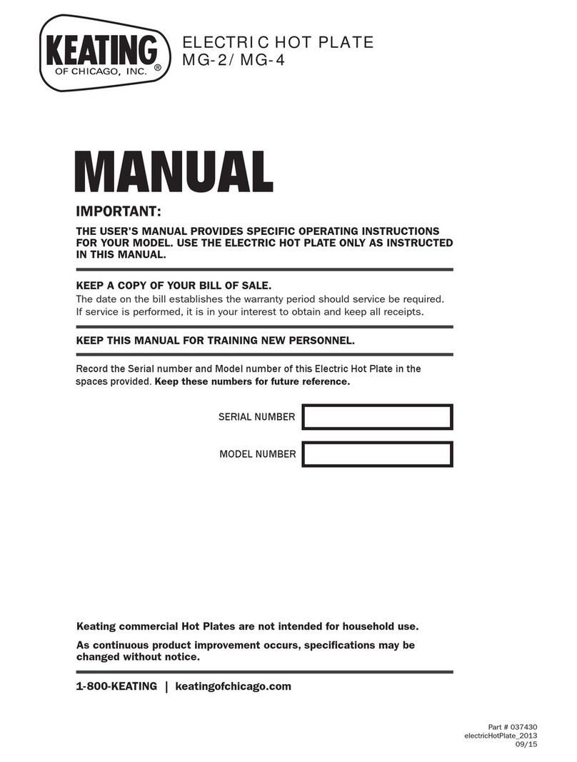 Keating Of Chicago MG-2 manual