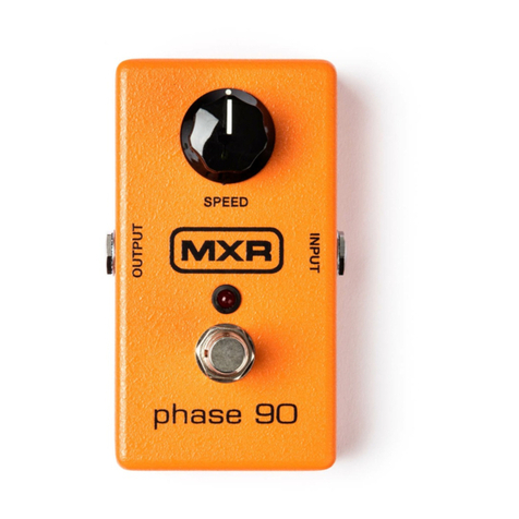 Dunlop MXR M101 PHASE 90 User manual