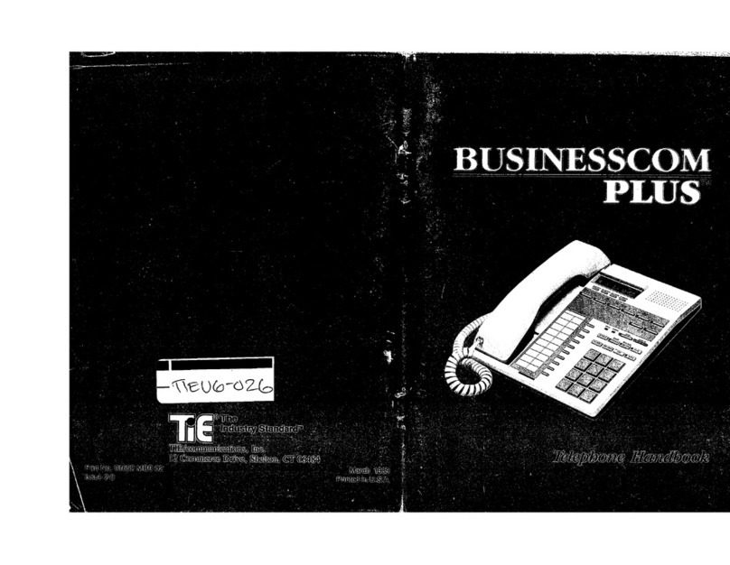 TIE Businesscom Plus User manual