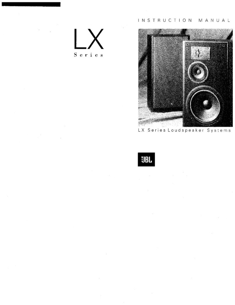JBL LX22 User manual