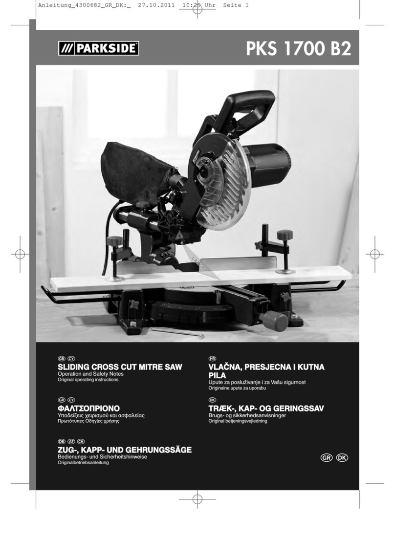 Parkside PKS 1700 B2 Operation and safety notes