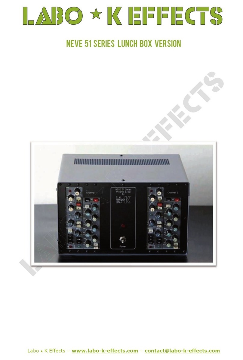 Labo K Effects Neve 51 series LUNCH BOX VERSION manual