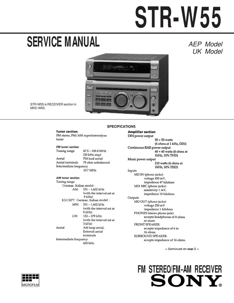 Sony STR-W55 User manual