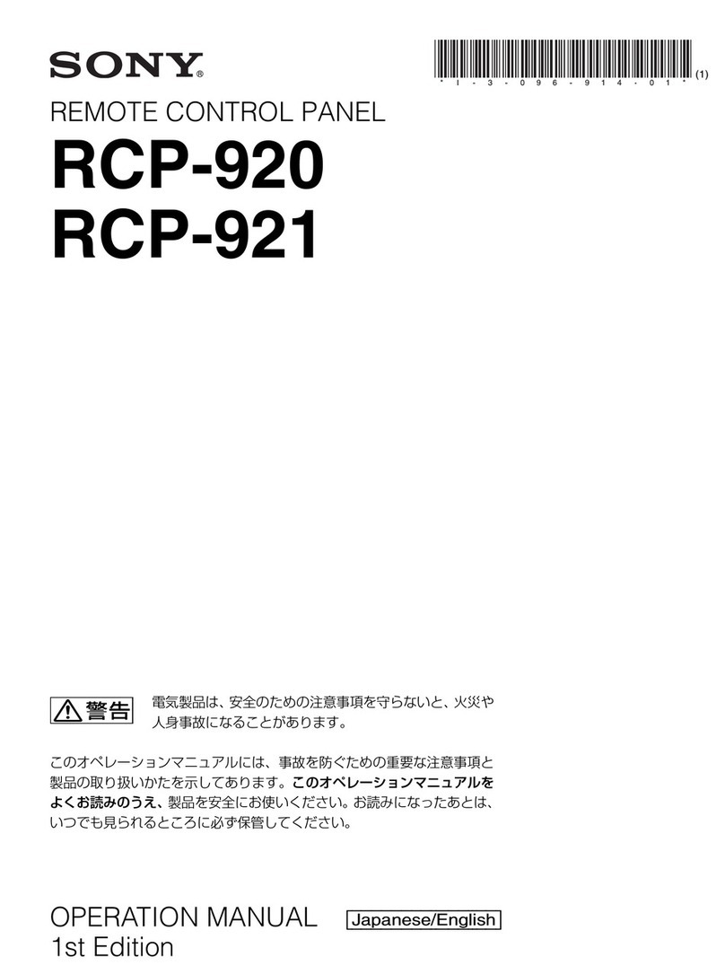 Sony RCP-920 User manual