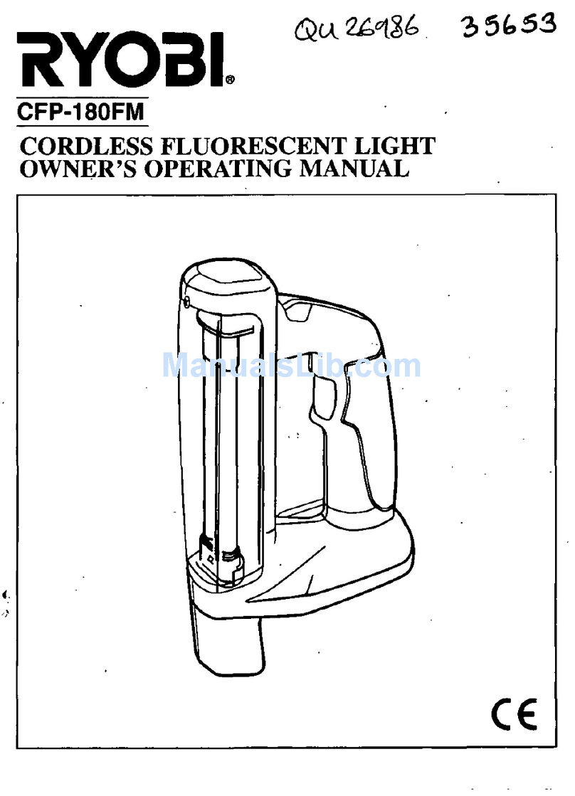 Ryobi CFP-180FM Owner's operating manual