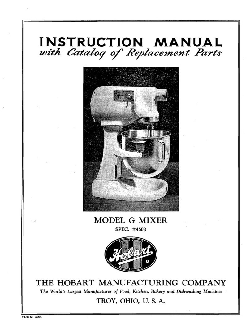 Hobart G 4503 User manual Hobart G 4503 User manual