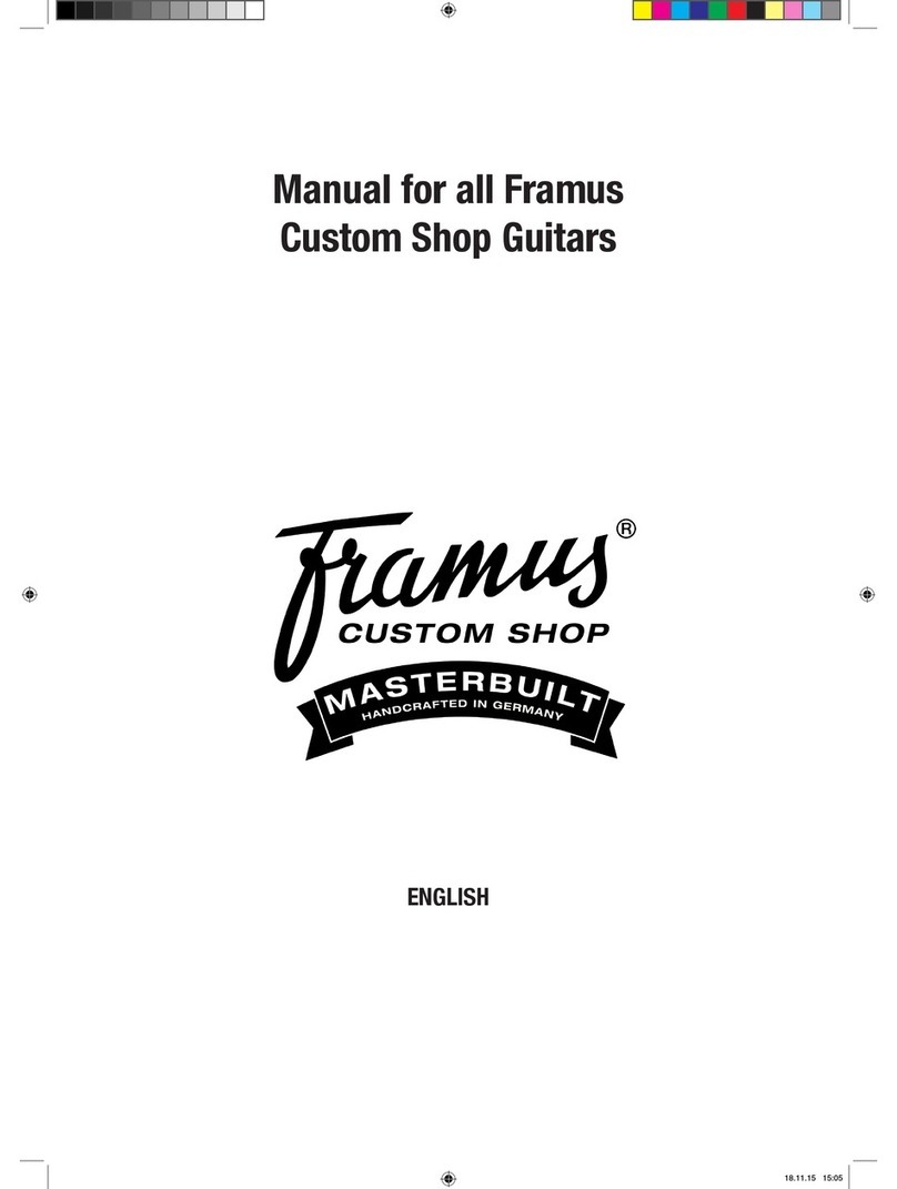 Framus custom shop series user manual