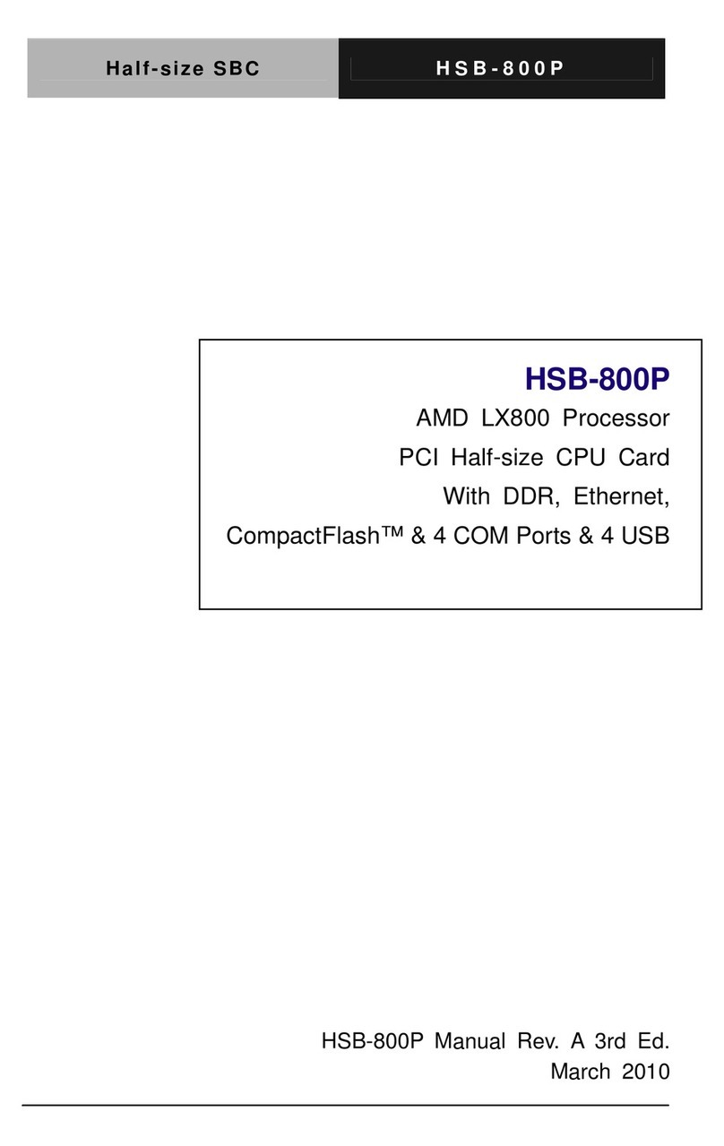 Aaeon HSB-800P User manual Aaeon HSB-800P User manual