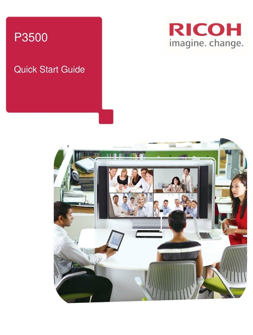 Ricoh P3500 quick start guide