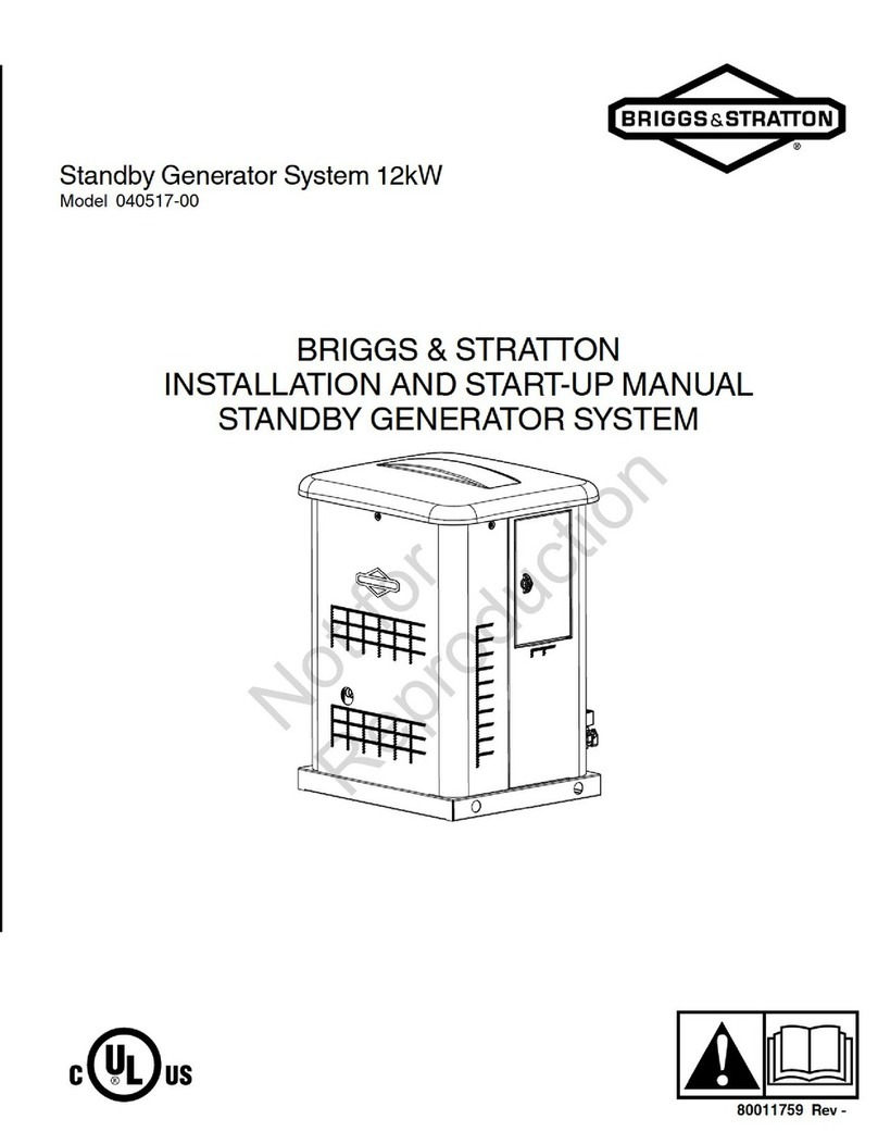 Briggs & Stratton 040517-00 Installation and operation manual