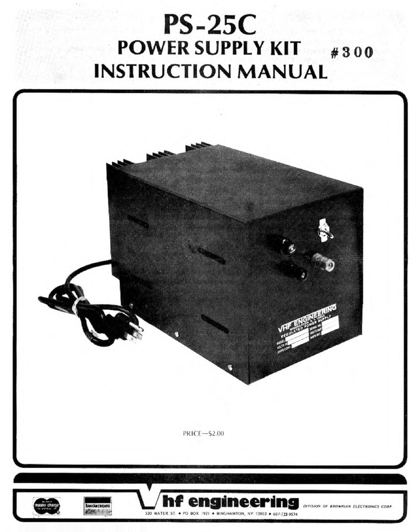VHF Engineering PS-25C instruction manual