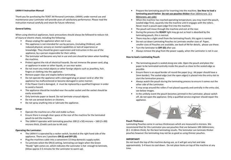 texet LMA4-V instruction manual