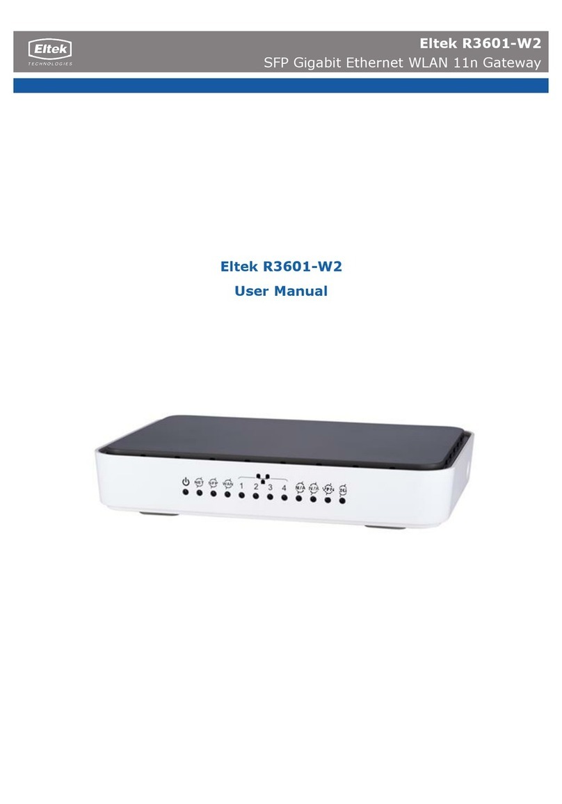 Eltek R3601-W2 user manual