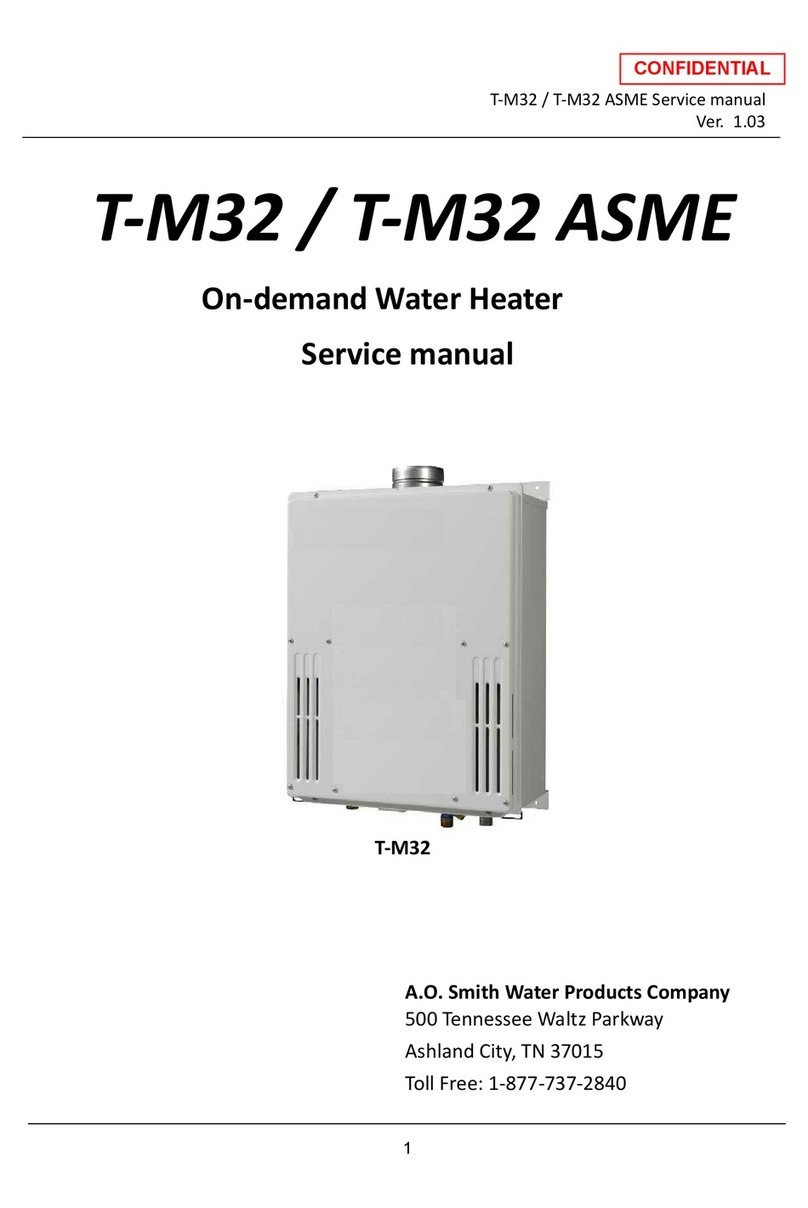 A.O. Smith T-M32 ASME User manual
