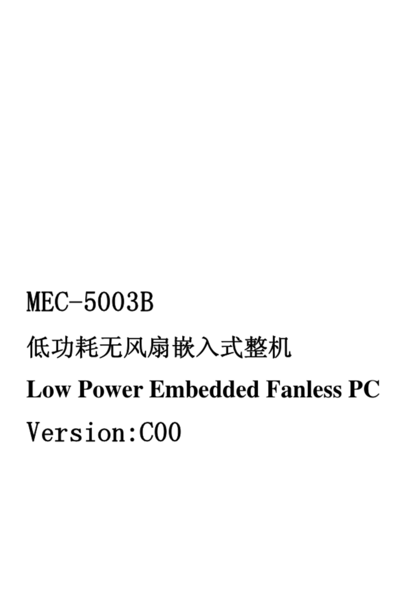EVOC MEC-5003B Quick setup guide