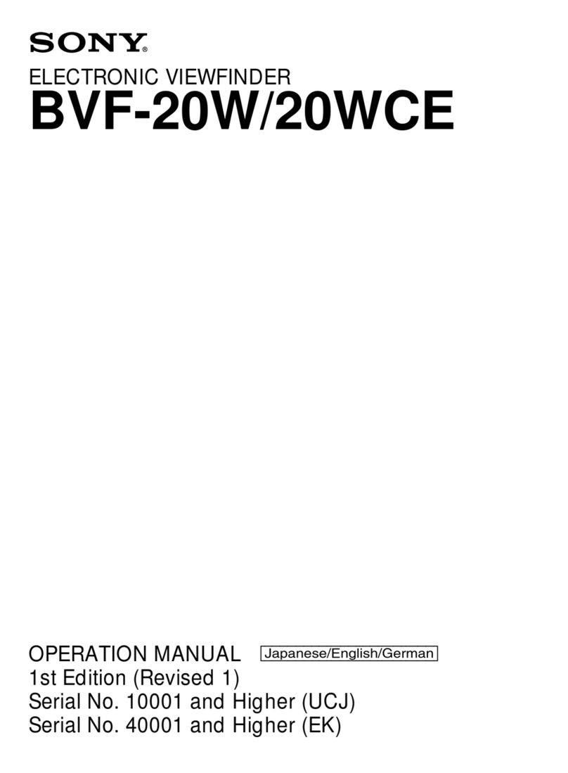 Sony BVF-20W User manual