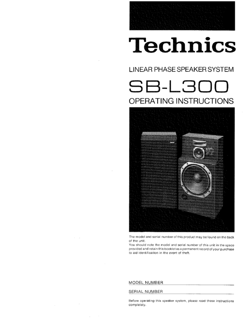 Technics SB-L300 User manual