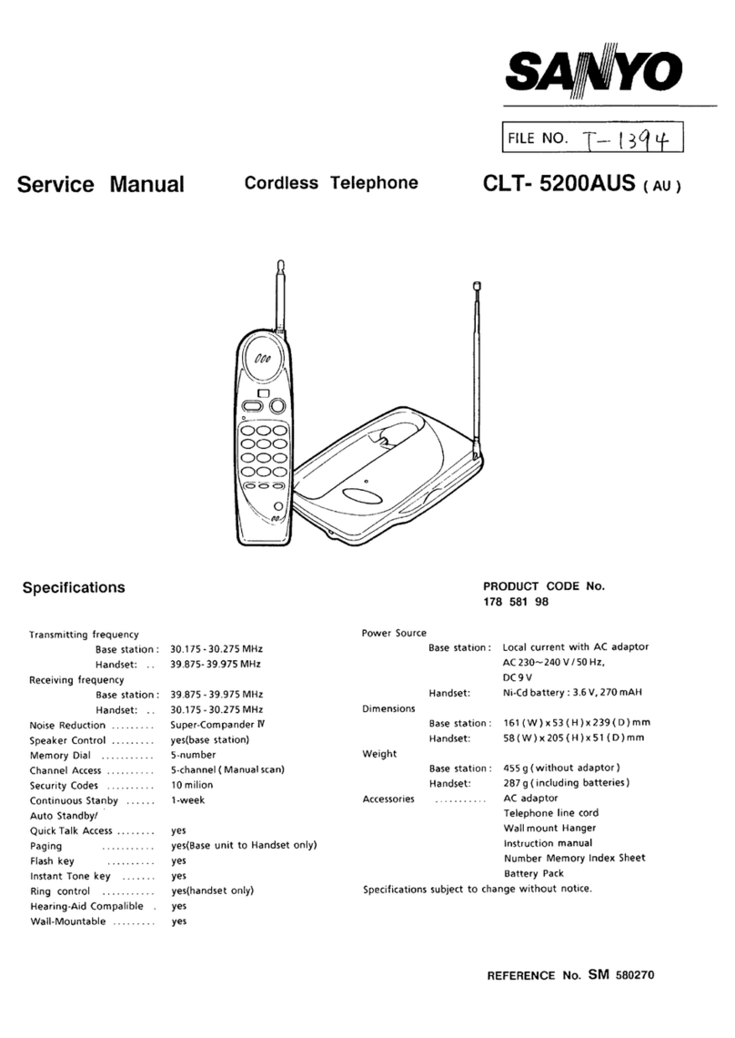 Sanyo CLT-5200AUS User manual Sanyo CLT-5200AUS User manual