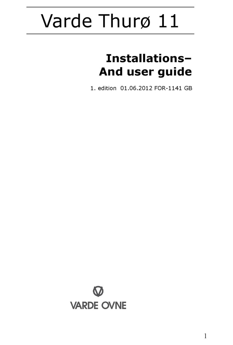 VARDE OVNE Thuro 11 User manual