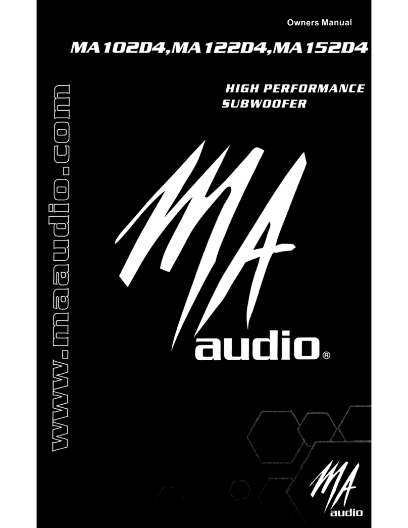 Ma Audio MA 102D4 owner's manual
