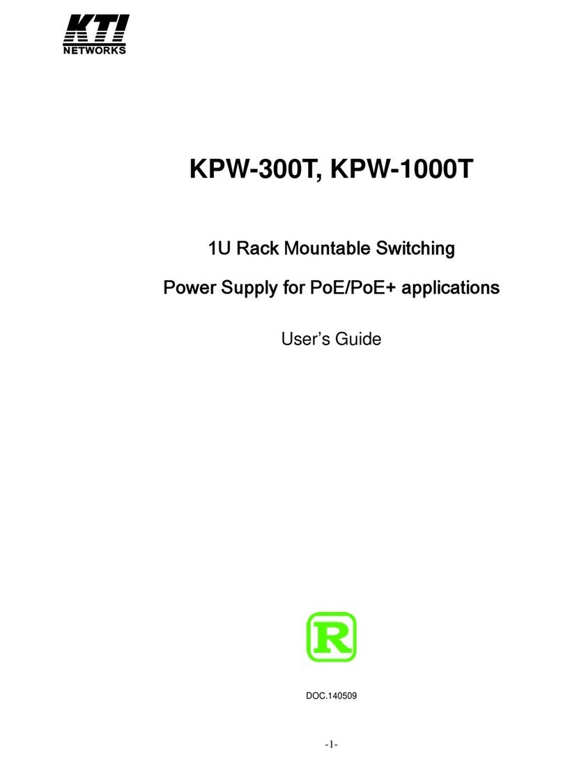 KTI Networks KPW-300T User manual