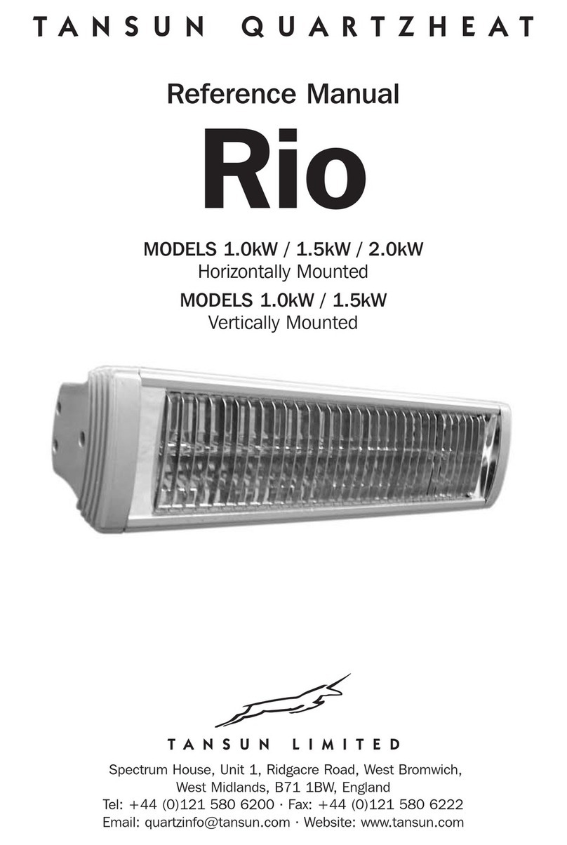 Tansun Quartzheat Rio 010 Reference manual