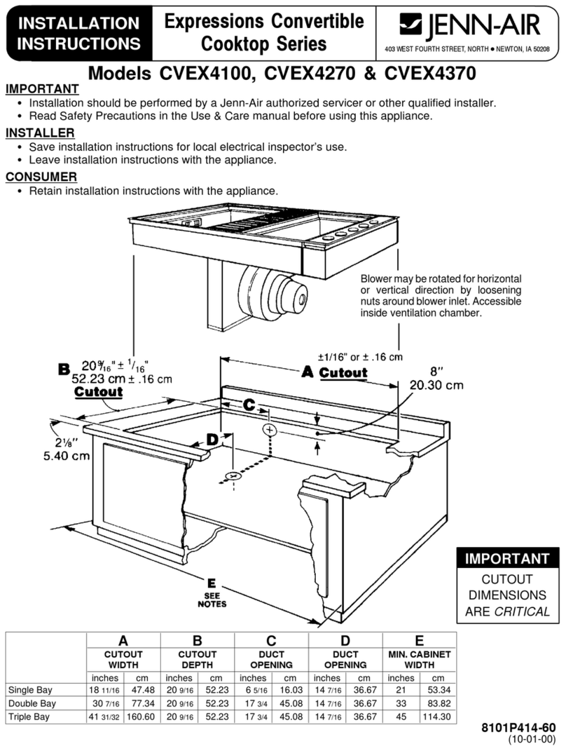 Jenn-Air CVEX4100 Series User manual Jenn-Air CVEX4100 Series User manual