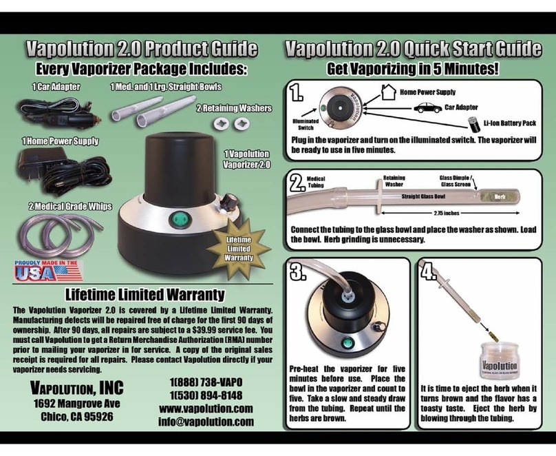 Vapolution 2.0 Product guide