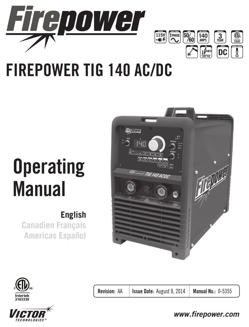 Fire Power TIG 140 AC/DC operating manual