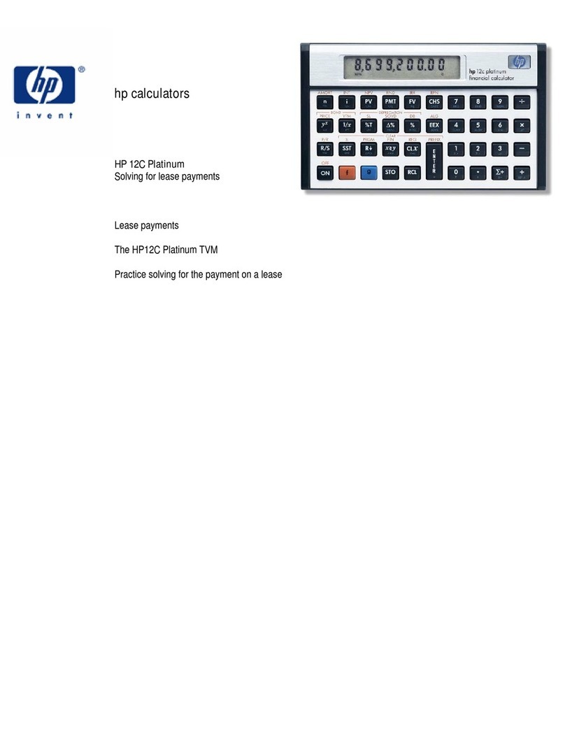 HP 12C User manual