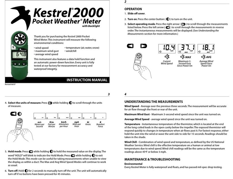 Kestrel 2000 instruction manual