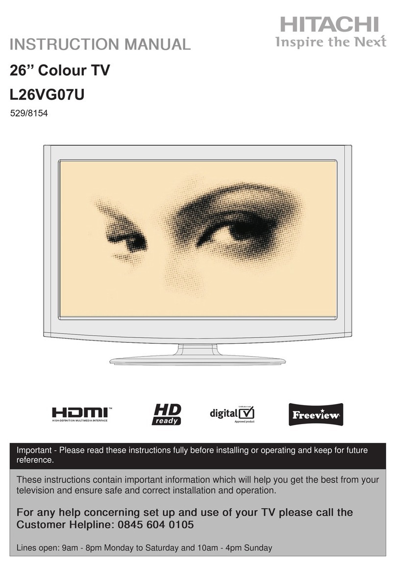 Hitachi L26VG07U User manual