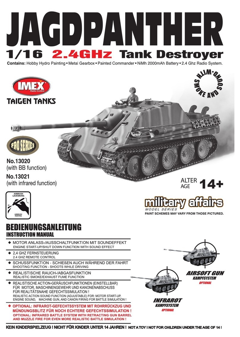 Taigen Tanks Jagdpanther 13020 instruction manual