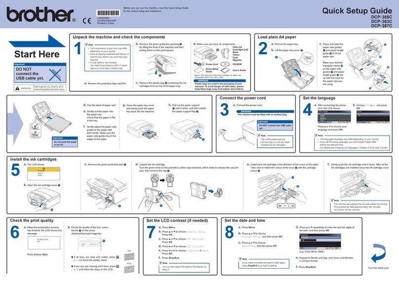 Brother DCP 385C - Color Inkjet - All-in-One User manual
