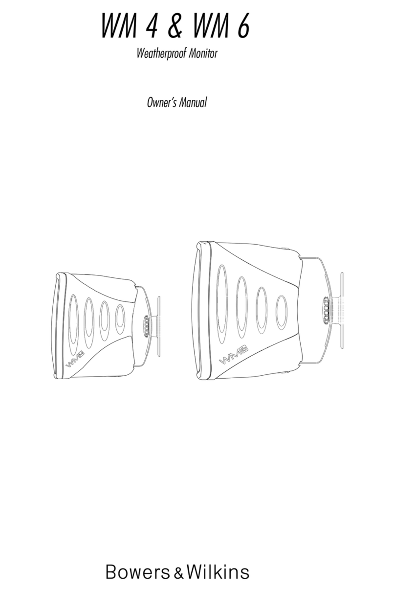 Bowers & Wilkins WM4 owner's manual