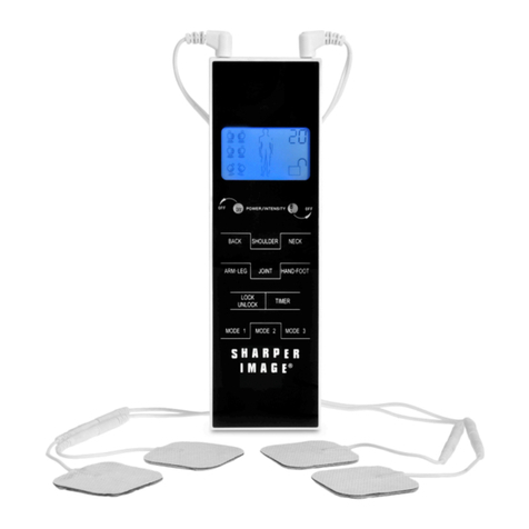 Sharper Image T.E.N.S. Massager with Remote Control User manual