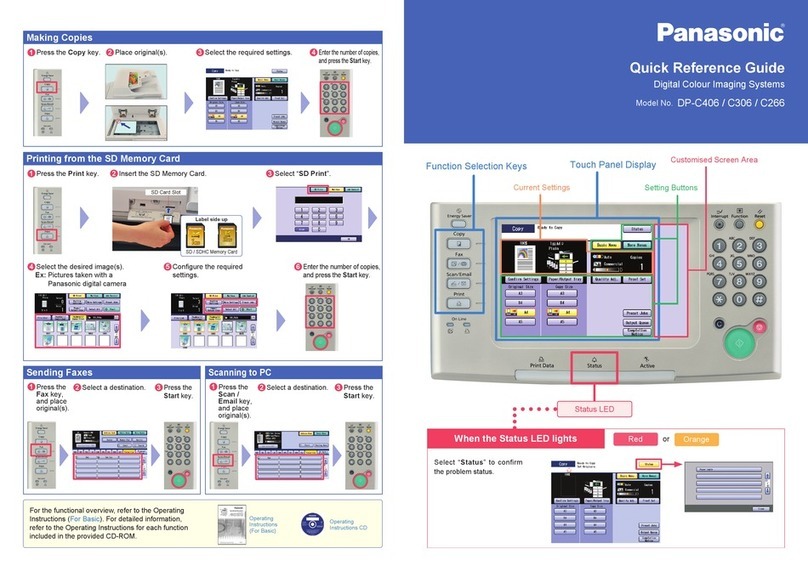 Panasonic DP-C406 User manual