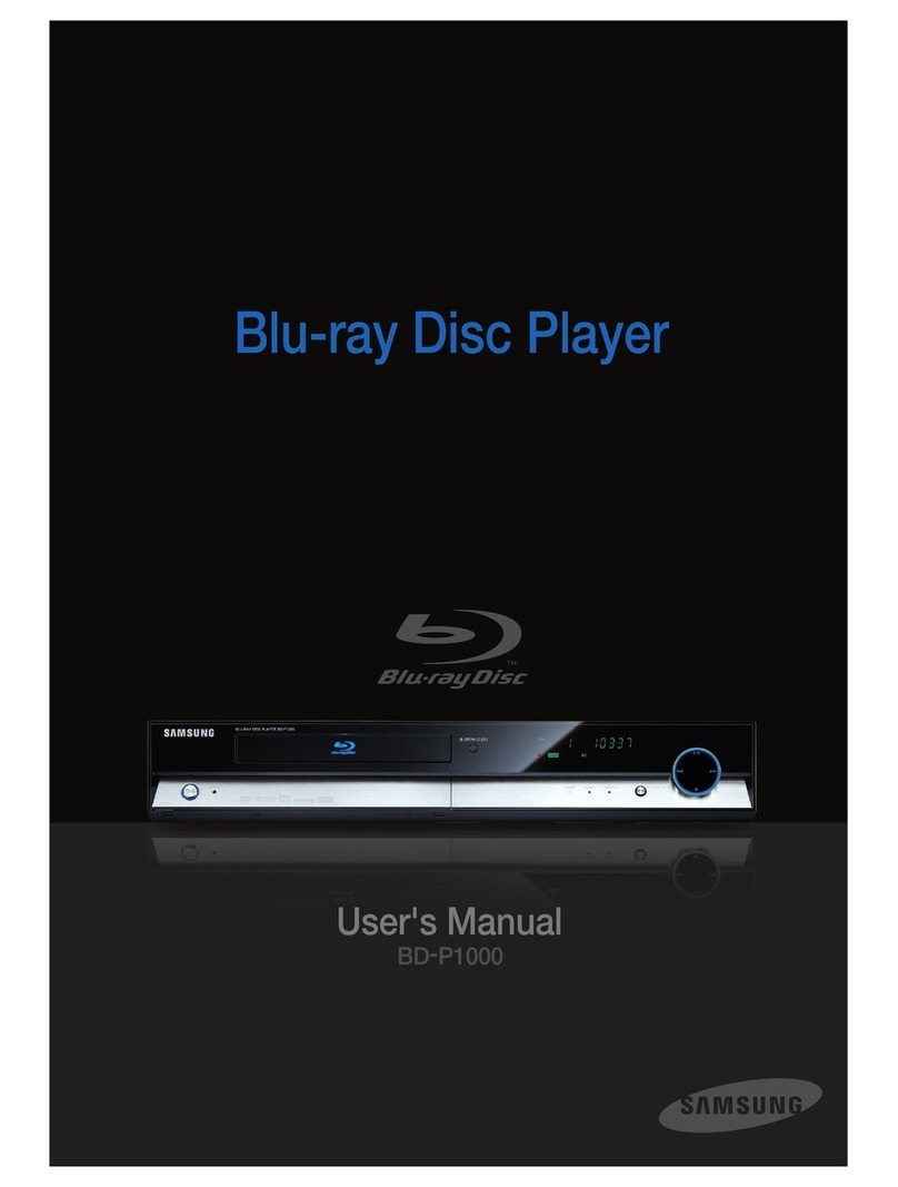 Samsung BD-P1000 User manual