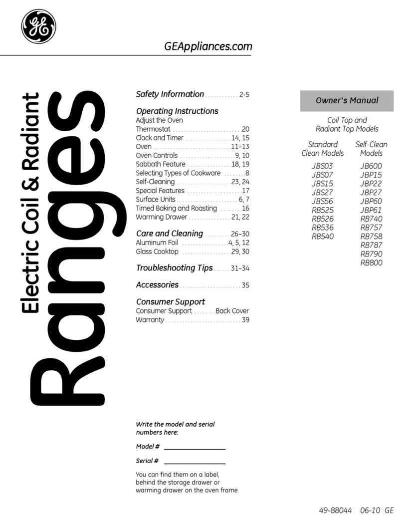GE JBS03 User manual