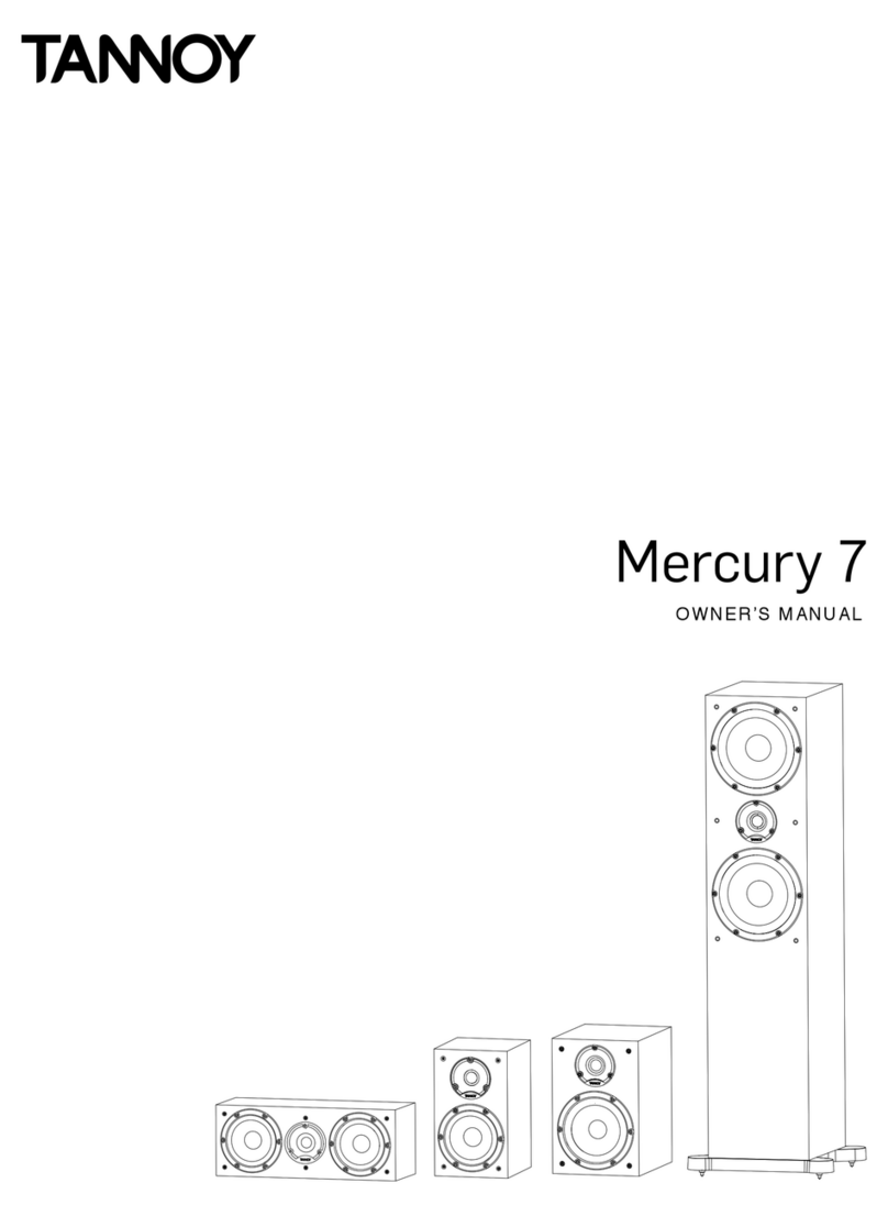 Tannoy mercury 7 owner's guide