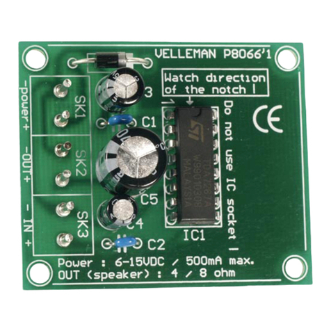 Velleman K8066 Assembly manual