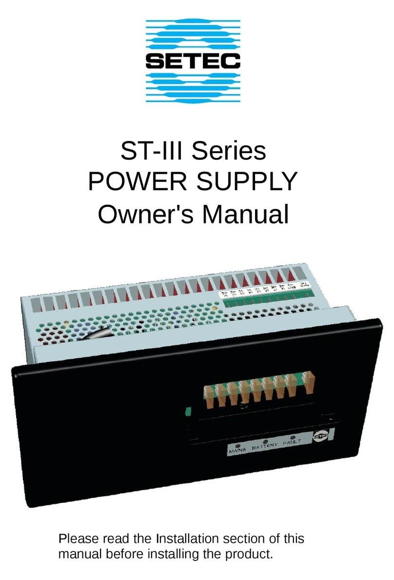 Setec ST-III Series owner's manual