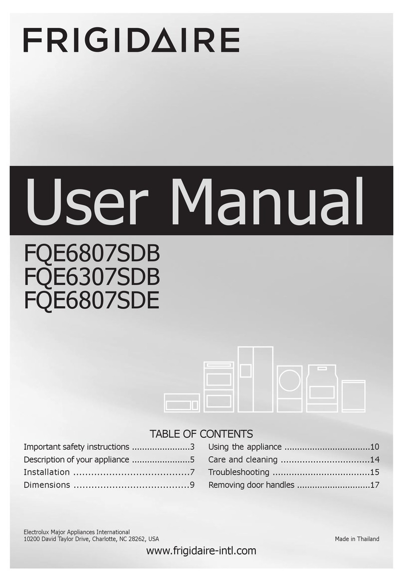 Frigidaire FQE6807SDB User manual