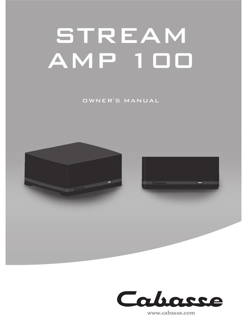 CABASSE Stream Amp 100 owner's manual