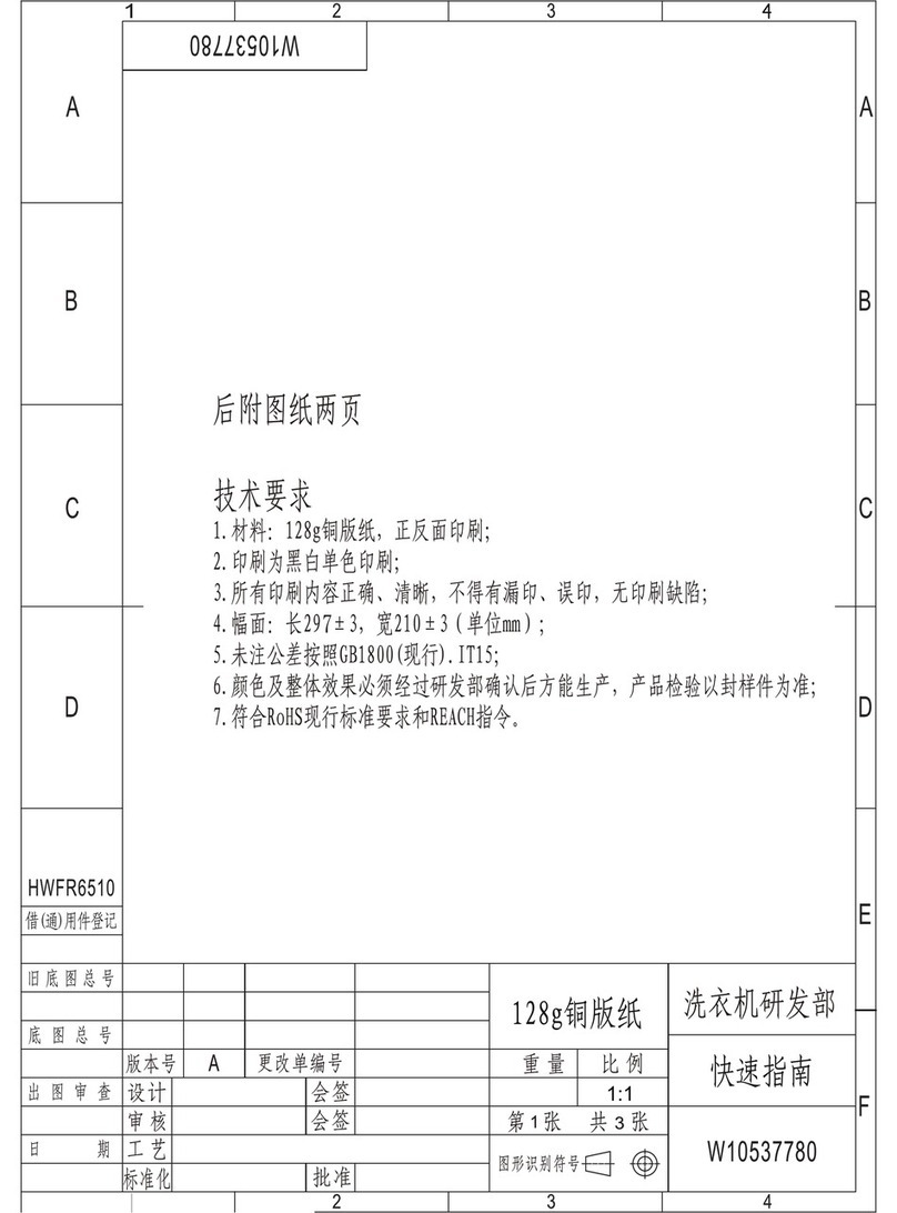 Hisense HWFR6510 User manual Hisense HWFR6510 User manual