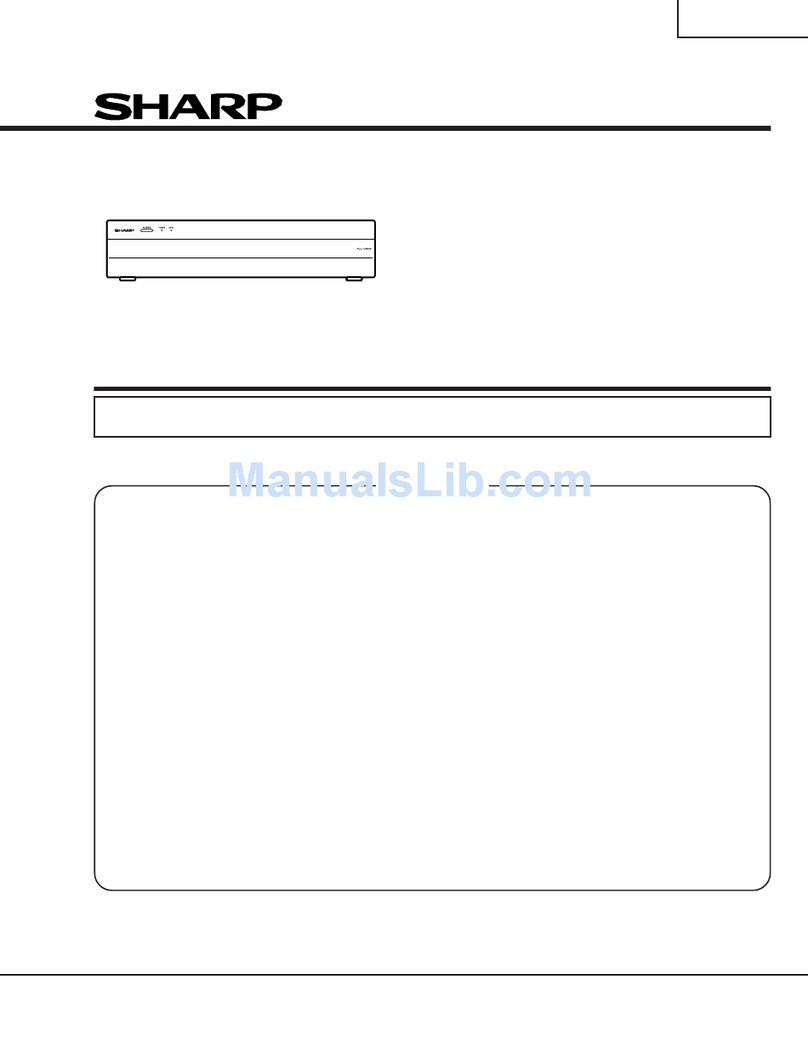 Sharp TU-GA1U-S User manual